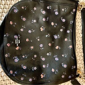 Coach Elle Black Floral Bag